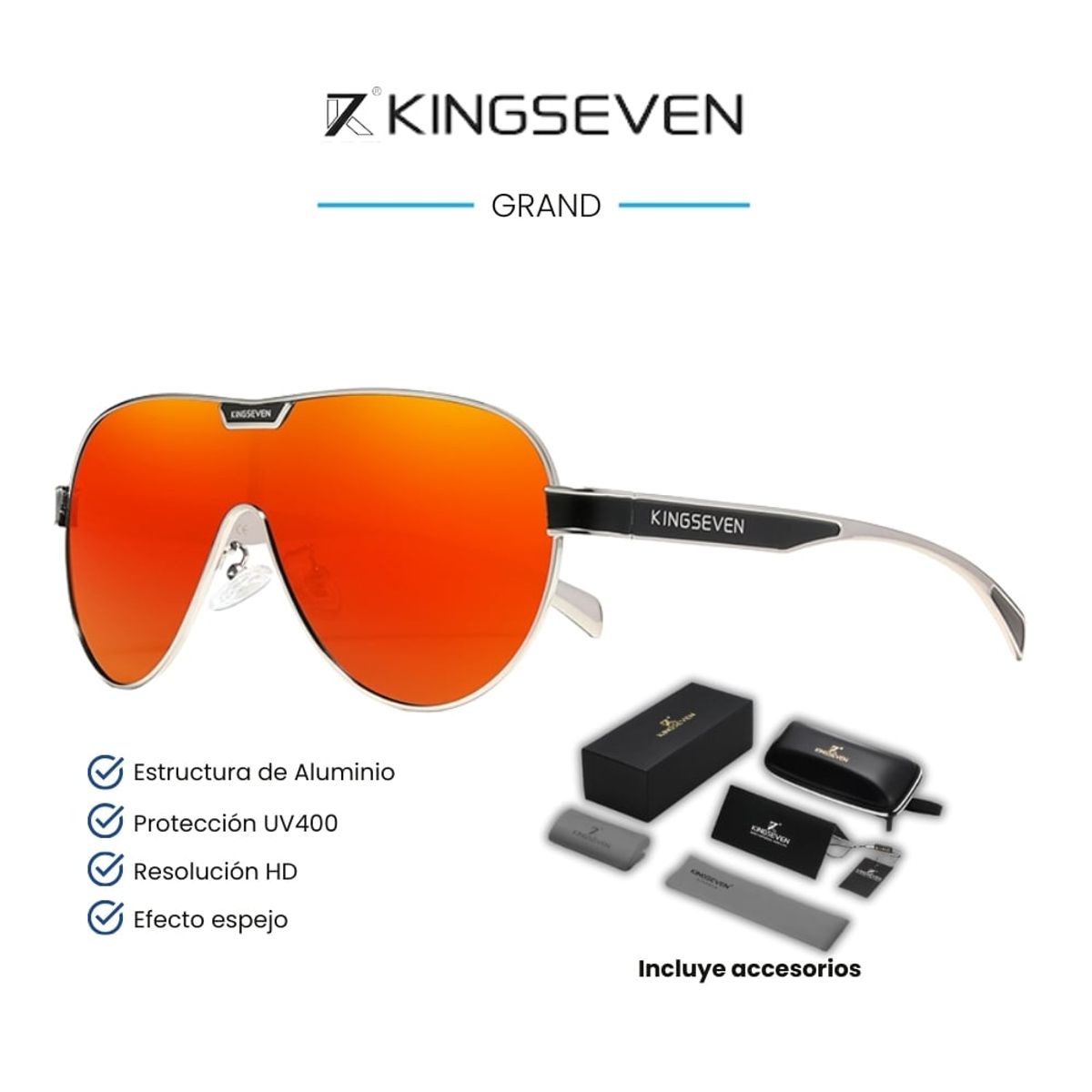 GENERICO - Lentes de Sol KINGSEVEN Grand - Polarizados - UV400