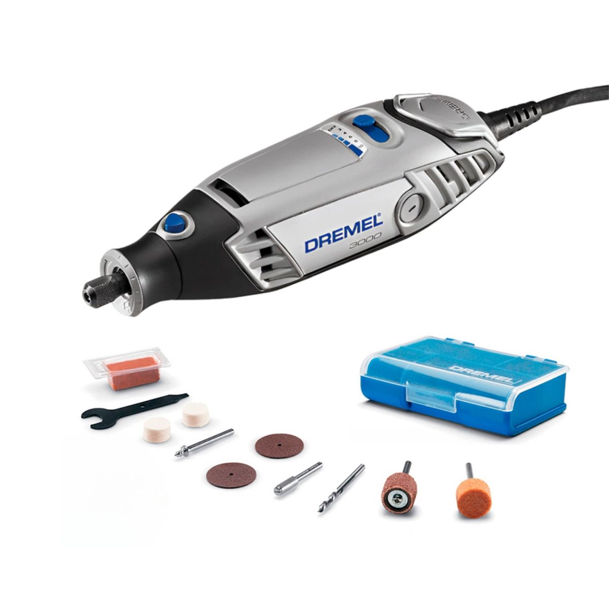 DREMEL - Minitaladro Multipropósito eléctrica DREMEL 3000+ 10 accesorios Minitorno