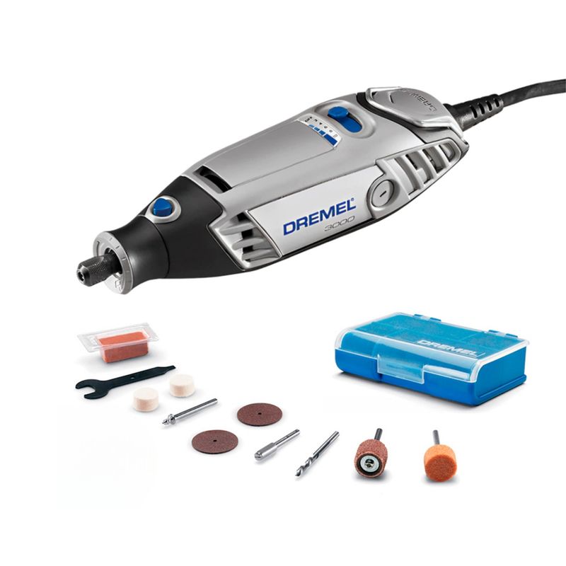 DREMEL - Minitaladro Multipropósito eléctrica DREMEL 3000+ 10 accesorios Minitorno