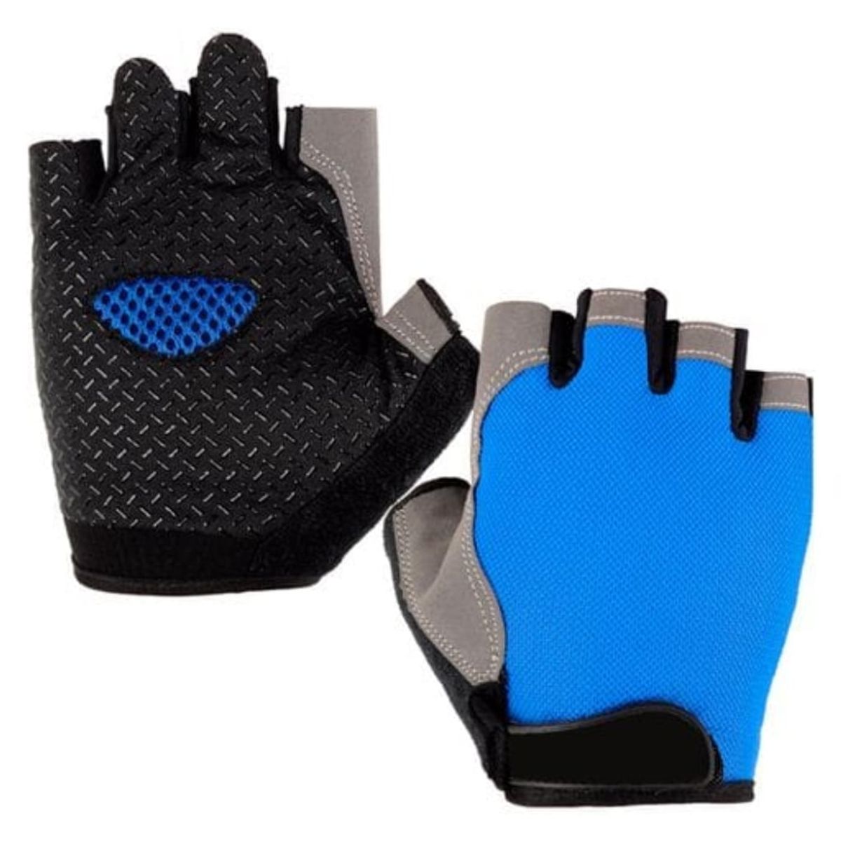 GENERICO - Guantes para Ciclismo Gym  AZUL Talla M