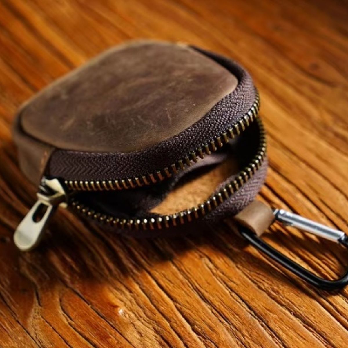 GENERICO - MONEDERO DE CUERO GENUINO PARA COLGAR