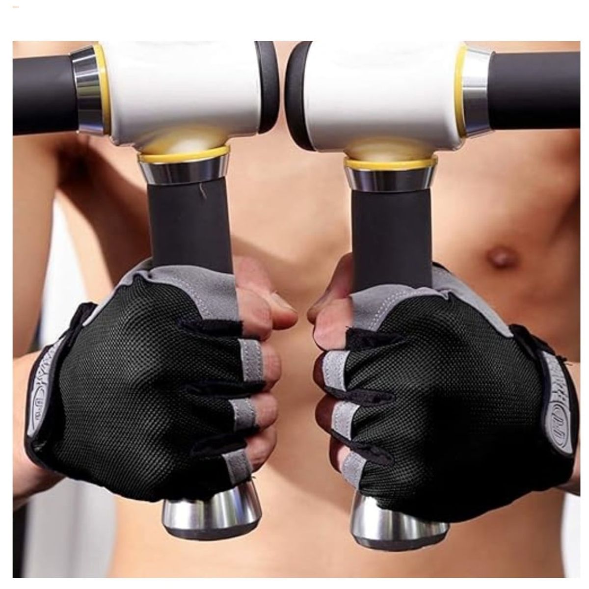 GENERICO - Guantes para Ciclismo Gym  Negro Talla M
