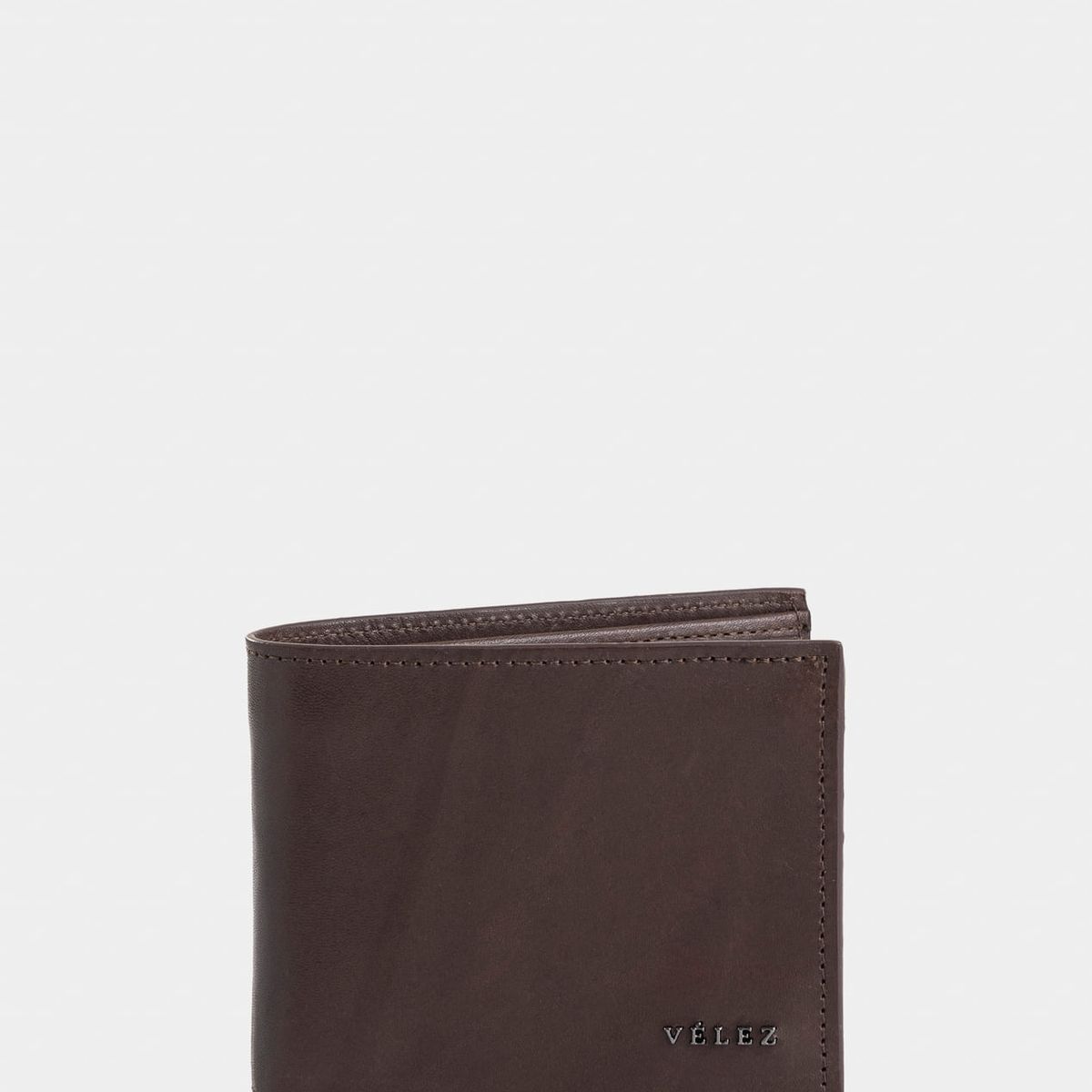 VELEZ - Vélez Billetera Londres De Cuero Vintage Café