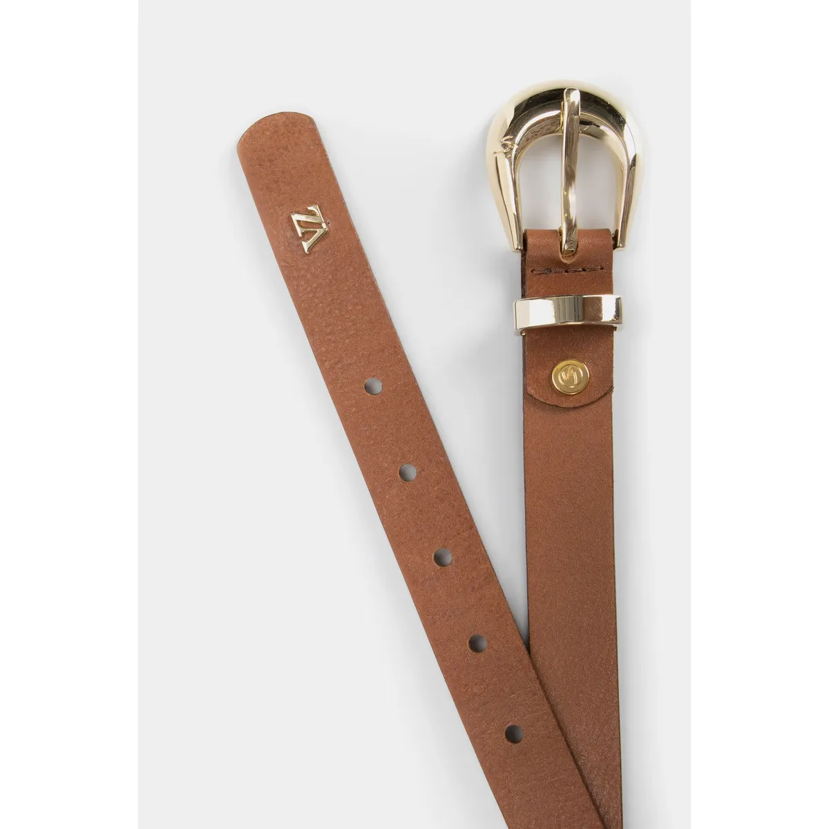 VELEZ - Vélez Cinturón Unifaz De Cuero Grabado Miel