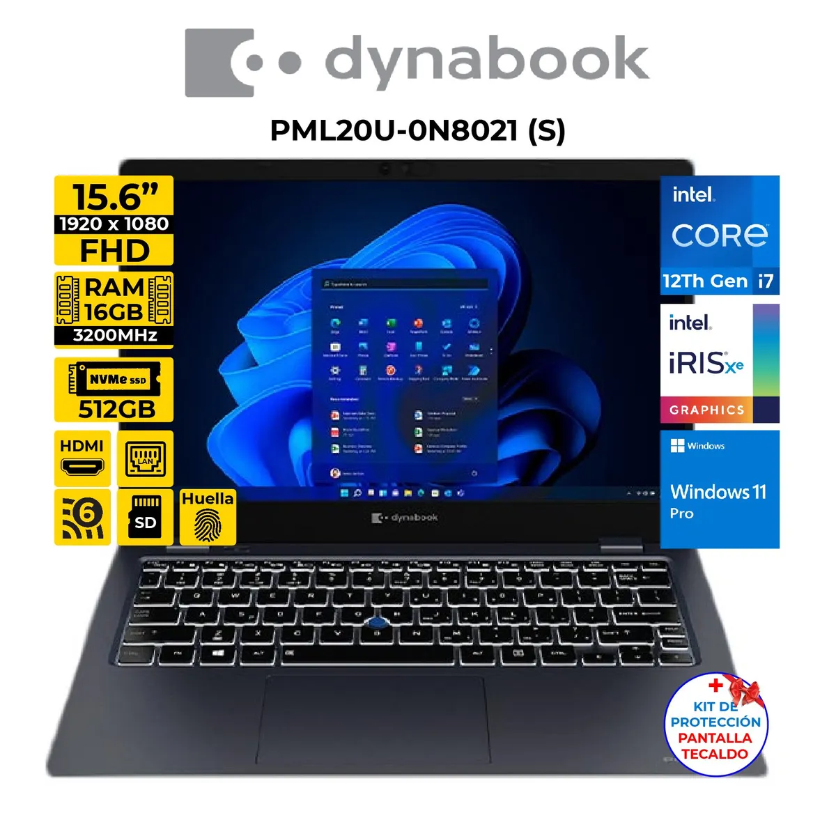 DYNABOOK - LAPTOP DYNABOOK I7-12TH 16GB 512GB Windows 11Pro