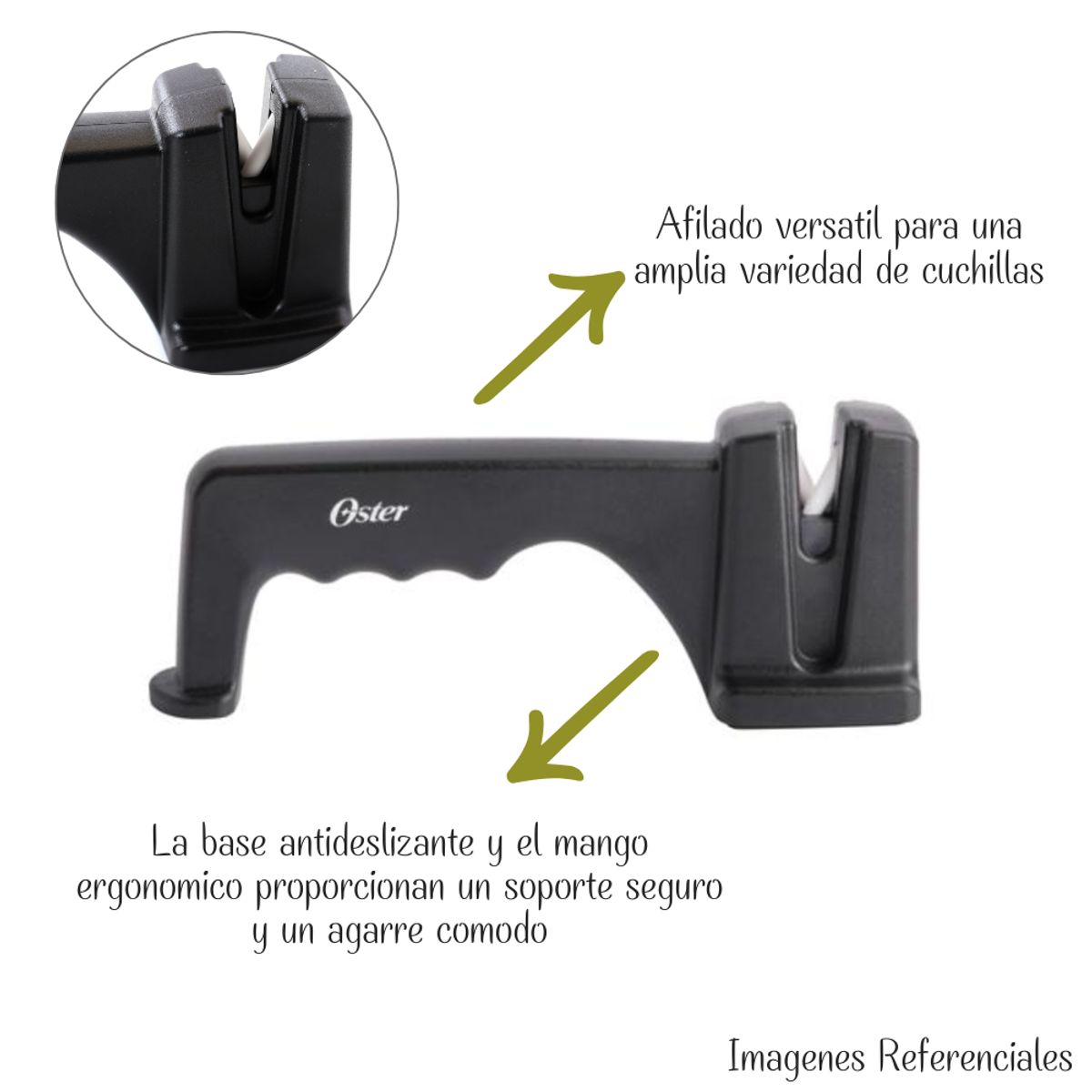 OSTER - Afilador de Cuchillos Oster con Mango Ergonómico