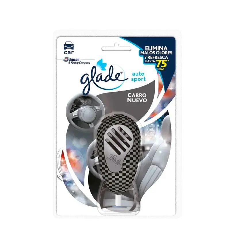 GLADE - Ambientador Glade Auto Sport 7ml Carro Nuevo