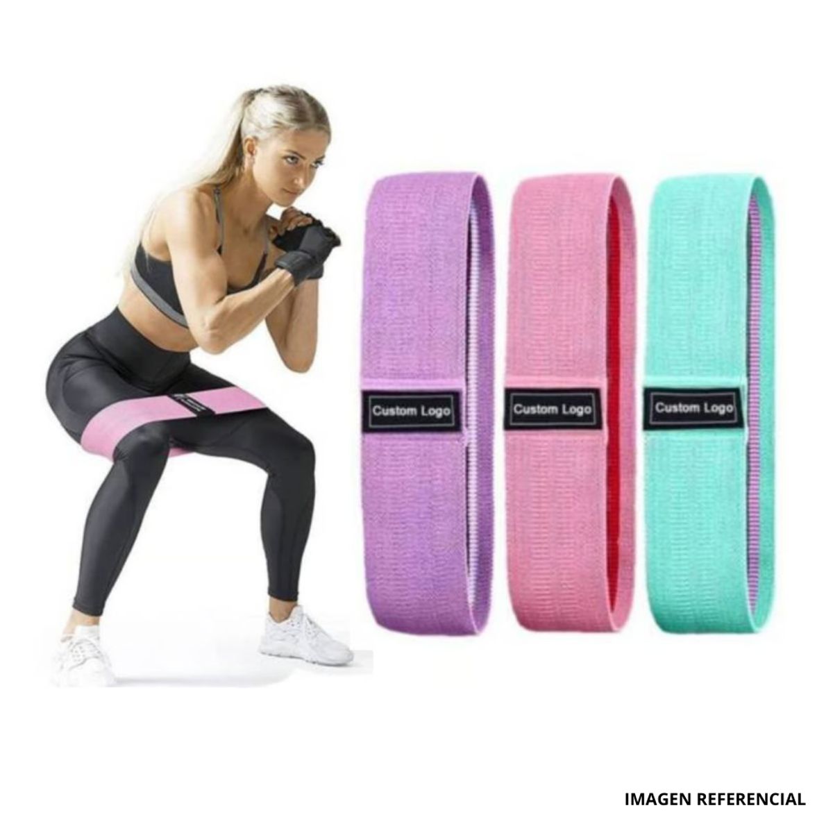 GENERICO - Bandas Elásticas de Tela 3 Niveles Resistencia