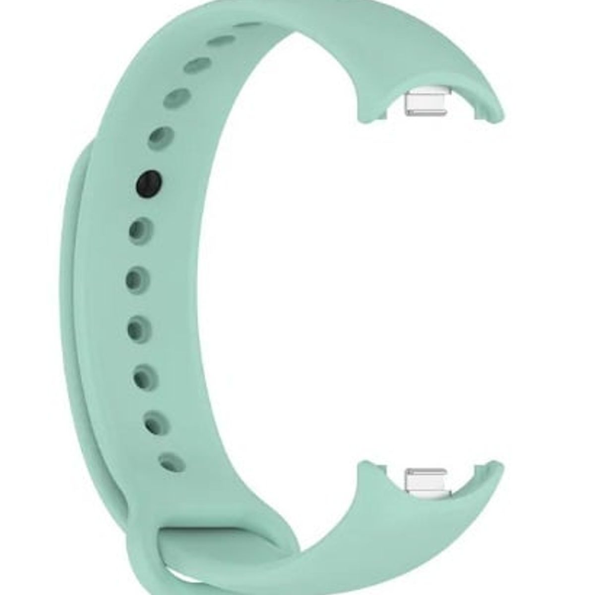 GENERICO - CORREA SILICON + BUMPER PARA  XIAOMI BAND 8 VERDE CLARO