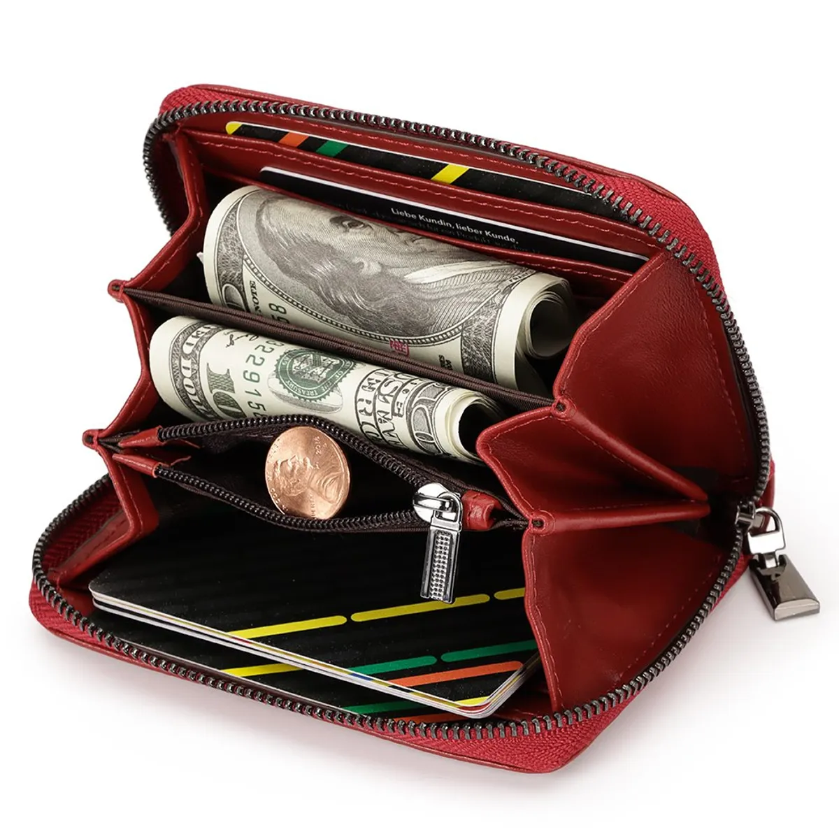 ARMUZ - Monedero y tarjetero de cuero vacuno ARW01