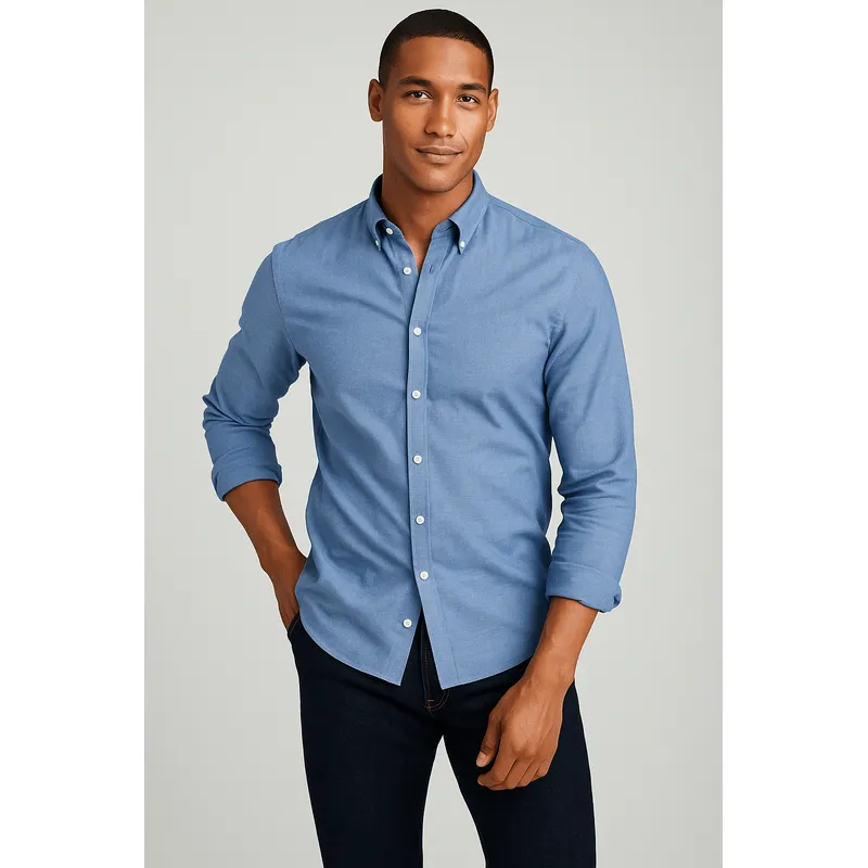 GENERICO - Camisa Oxford Manga Larga