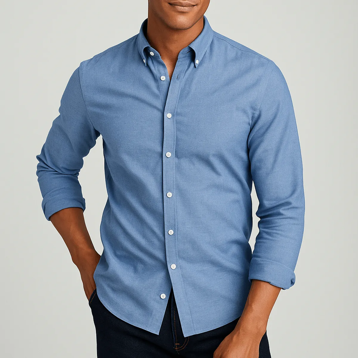 GENERICO - Camisa Oxford Manga Larga