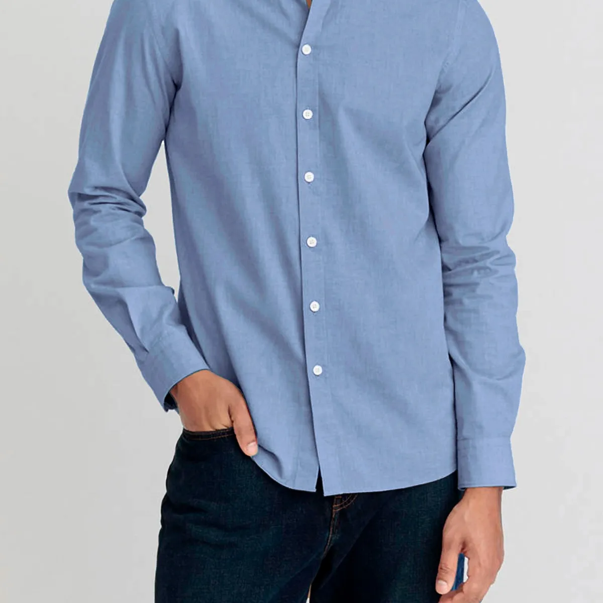 GENERICO - Camisa Oxford Manga Larga