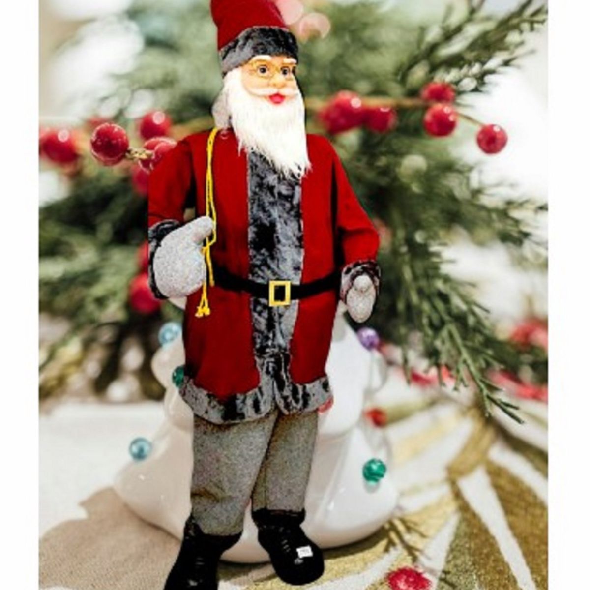 GENERICO - PAPA NOEL MUSICAL  1.80 CM CALIDAD A1