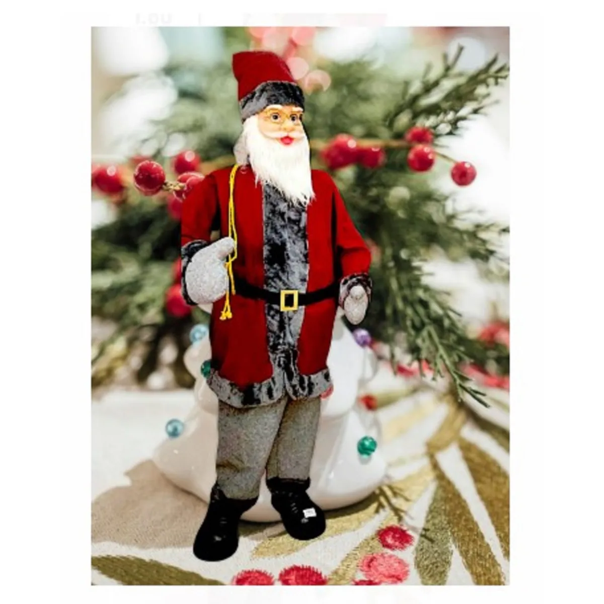 GENERICO - PAPA NOEL MUSICAL  1.80 CM CALIDAD A1