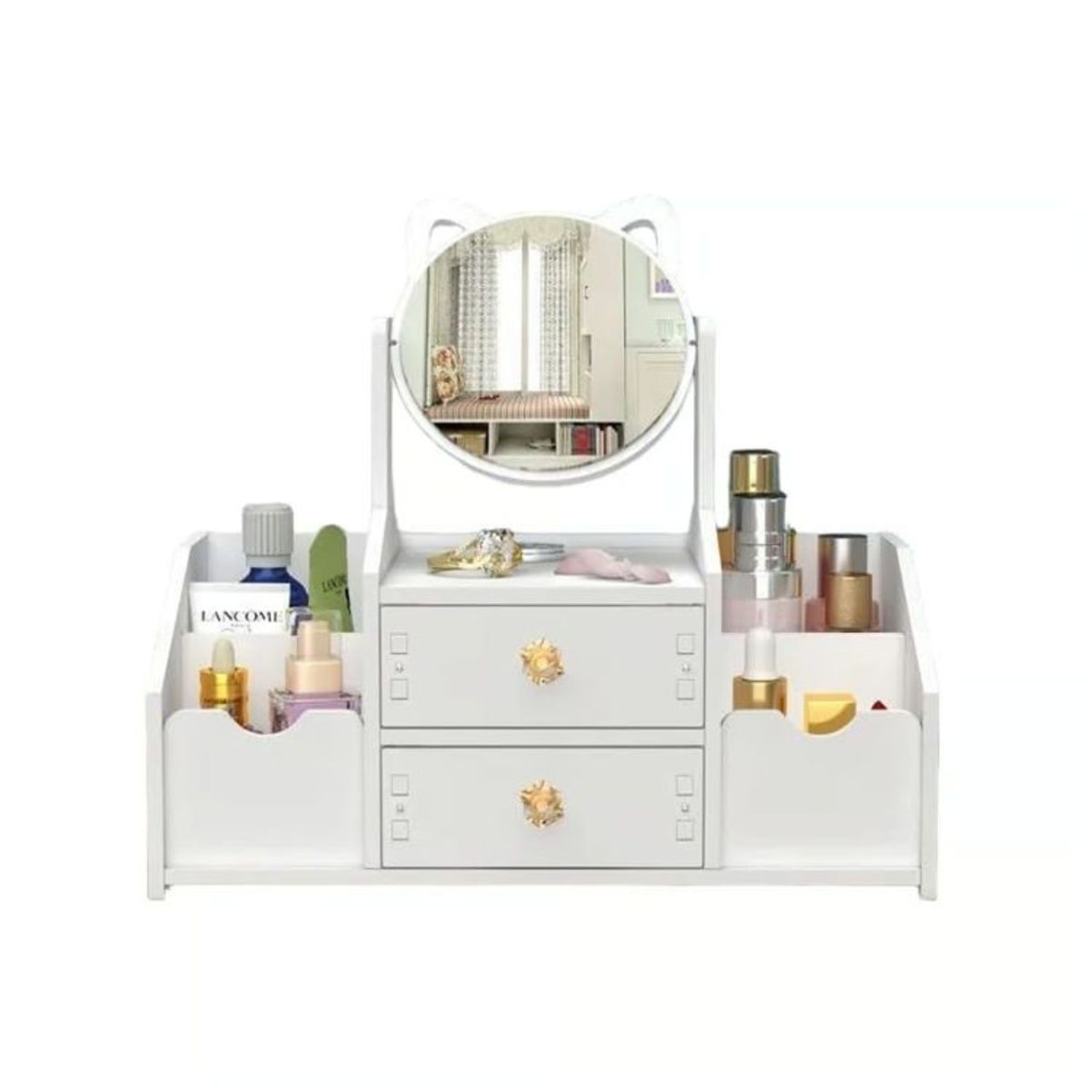 GENERICO - ORGANIZADOR  PARA MAQUILLAJE DE MELAMINE CON ESPEJO