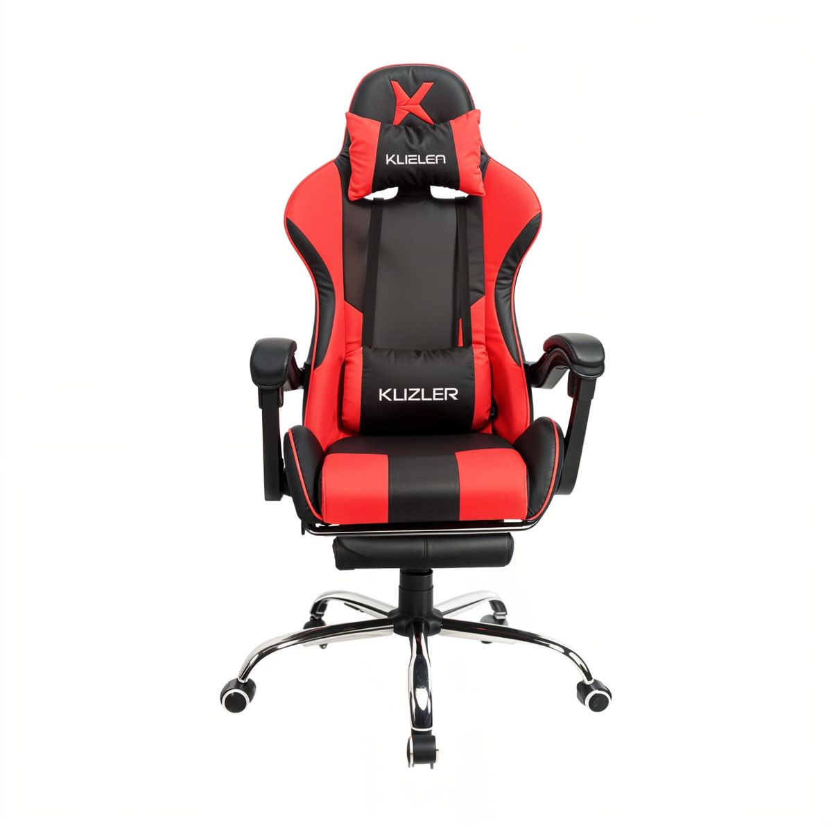 KUZLER - Silla Gamer Kuzler Rojo Con Masajeador Lumbar