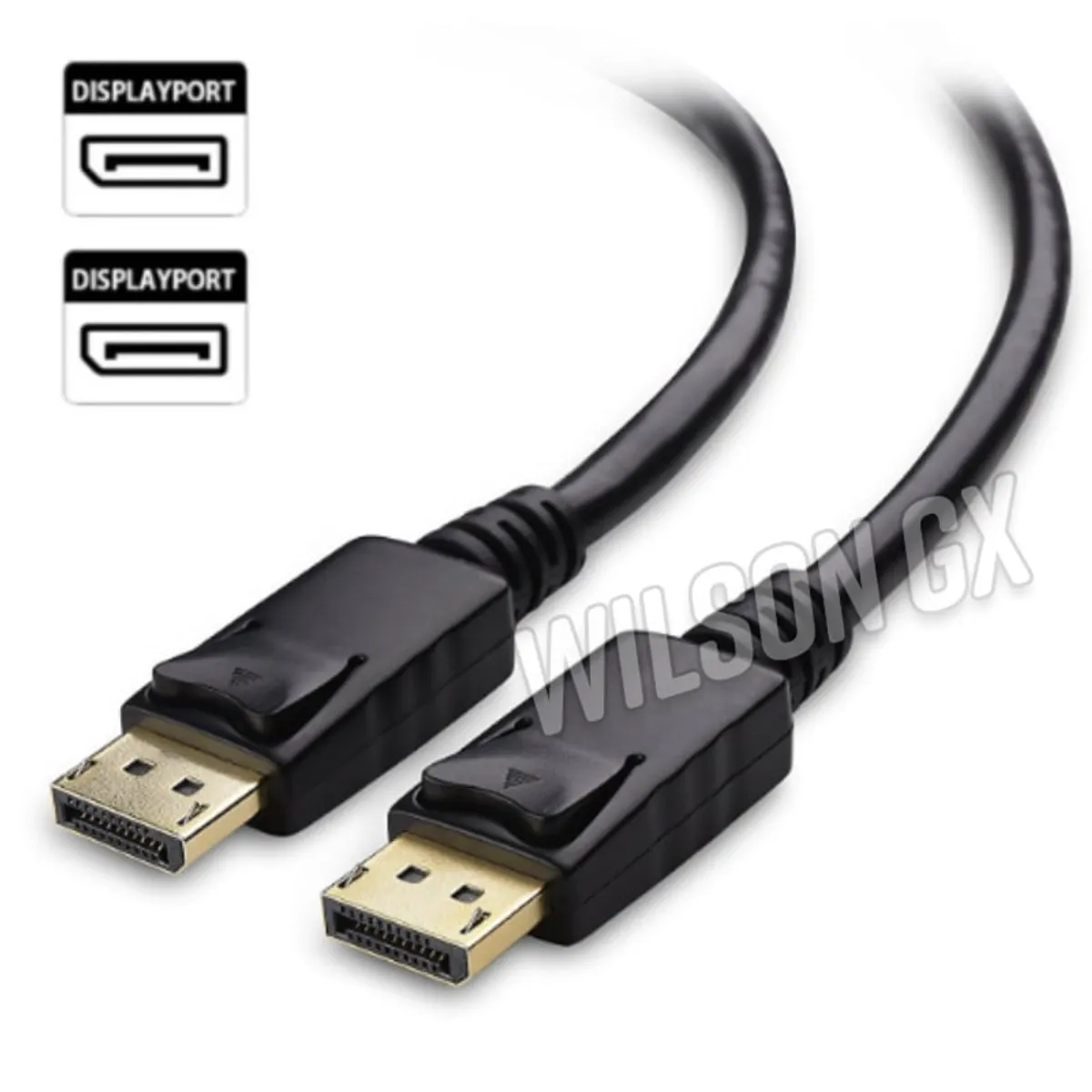 GENERICO - Cable Displayport a Display port Extensor 1.8 metros 4K HD DP a DP
