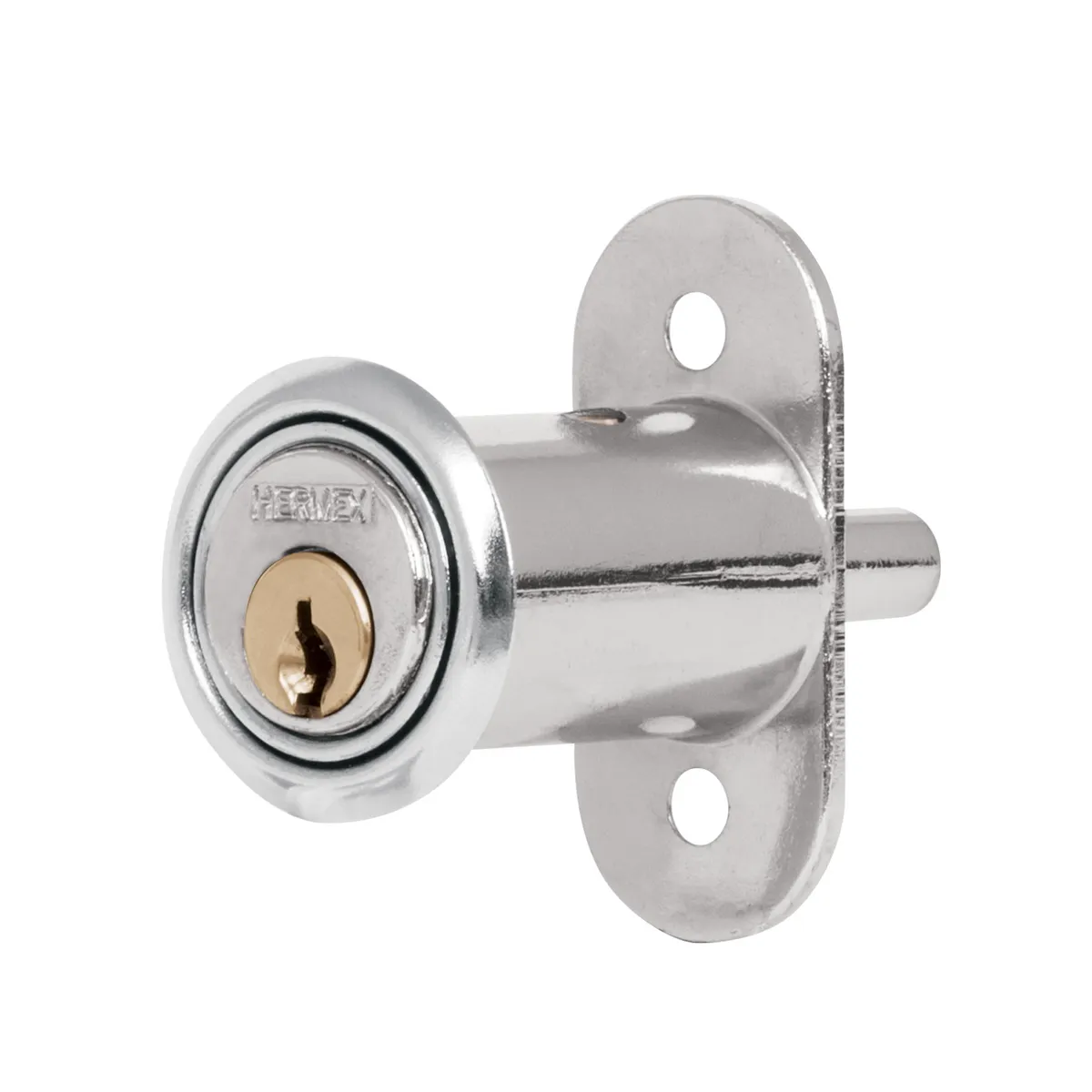 HERMEX - Cerradura Chapa para Mueble Tipo Botón 43561 Hermex