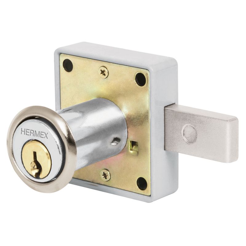 HERMEX - Cerradura Chapa para Mueble Acción Horizontal 43559 Hermex