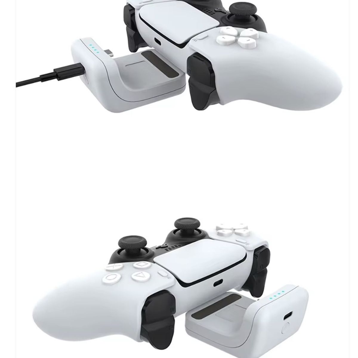 GENERICO - Cargador Inalámbrico para Mando PS5 tipo C 2000mAh