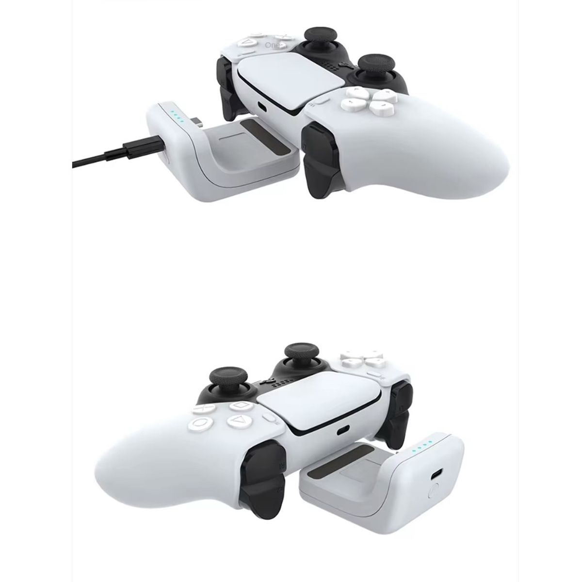 GENERICO - Cargador Inalámbrico para Mando PS5 tipo C 2000mAh