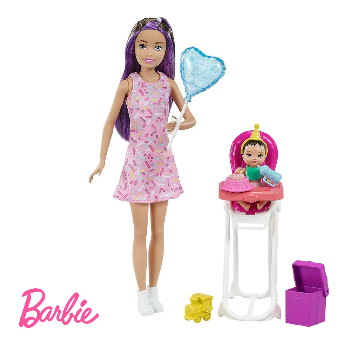 BARBIE - Muñeca Barbie Skipper Niñera Fiesta de Cumpleaños