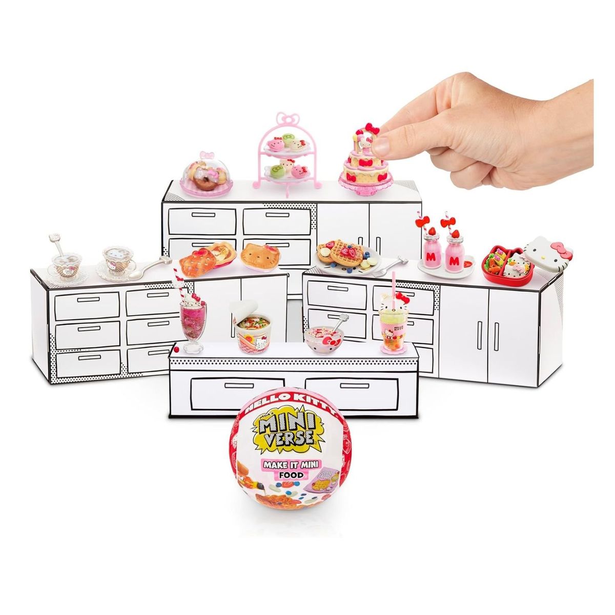 MGA ENTERTAINMENT - Cápsula Miniverse Make it Mini Food Hello Kitty