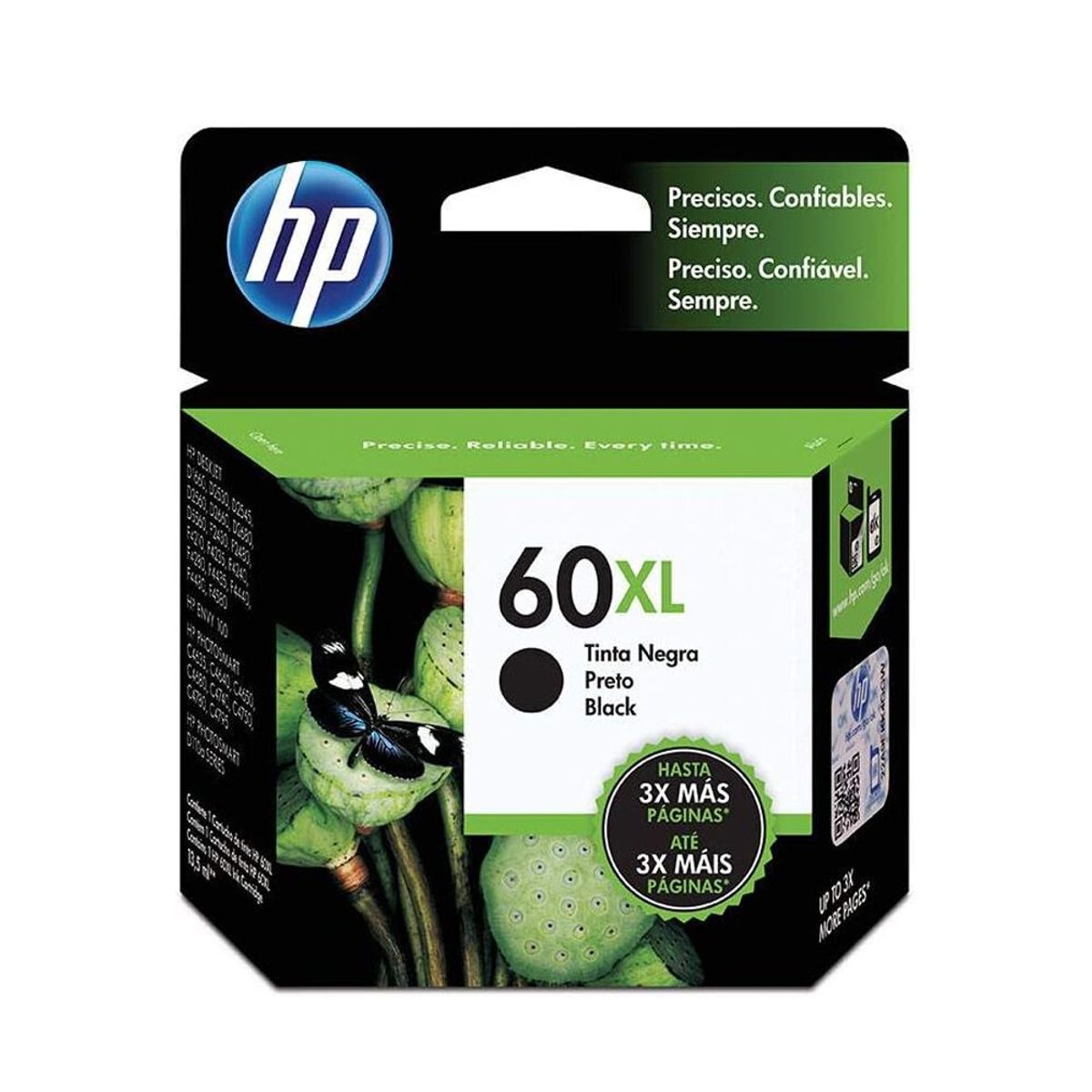 HP - Kit Tinta HP 60XL Negro Tricolor Orginal