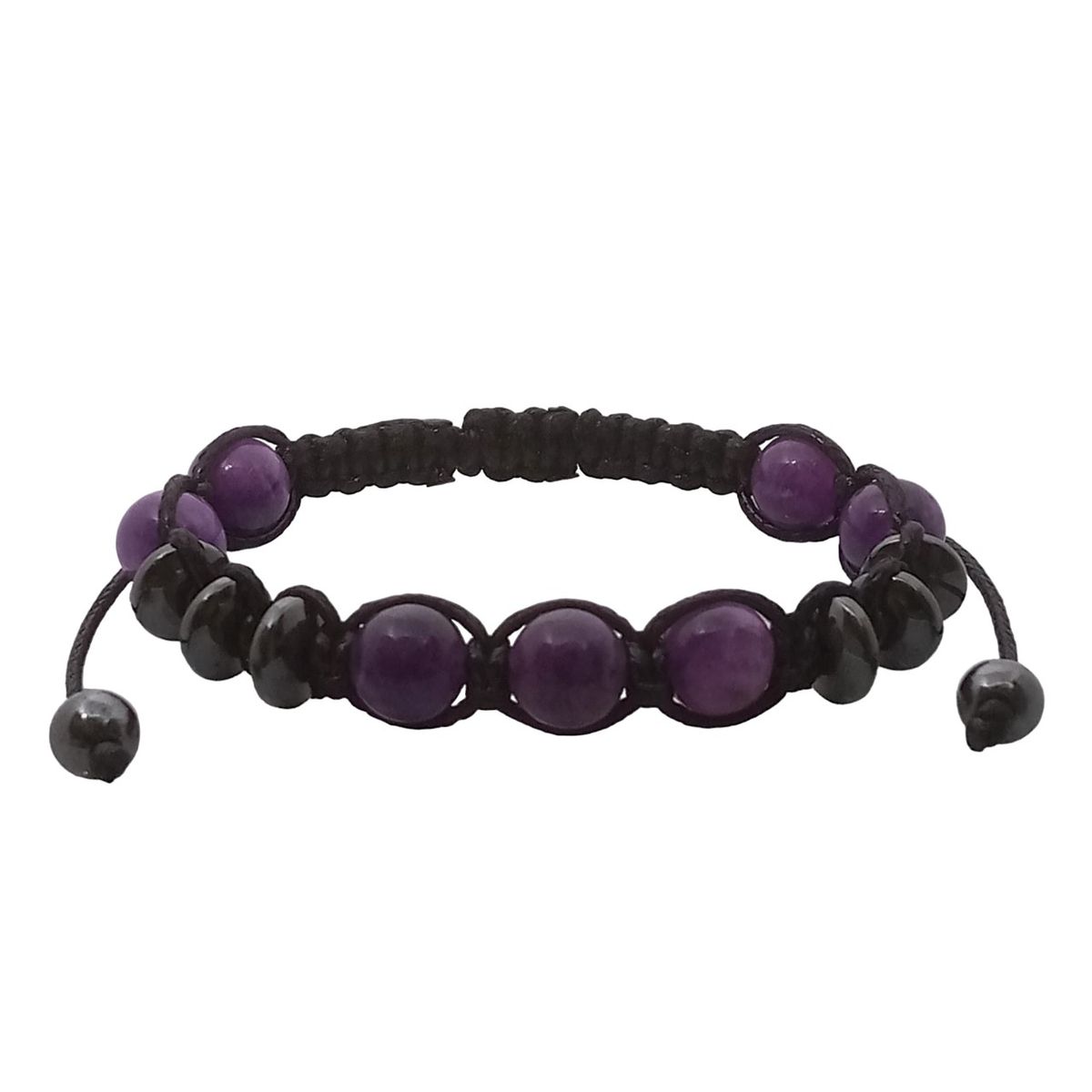 LUCYANA JOYAS Y ACCESORIOS - Pulsera para Hombre con Cuarzo Amatista - Joyas Lucyana