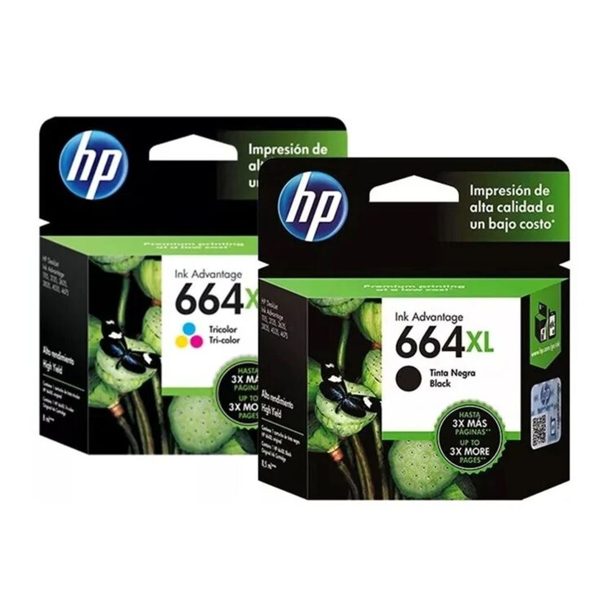 HP - Kit Tinta HP 664XL Negro Tricolor