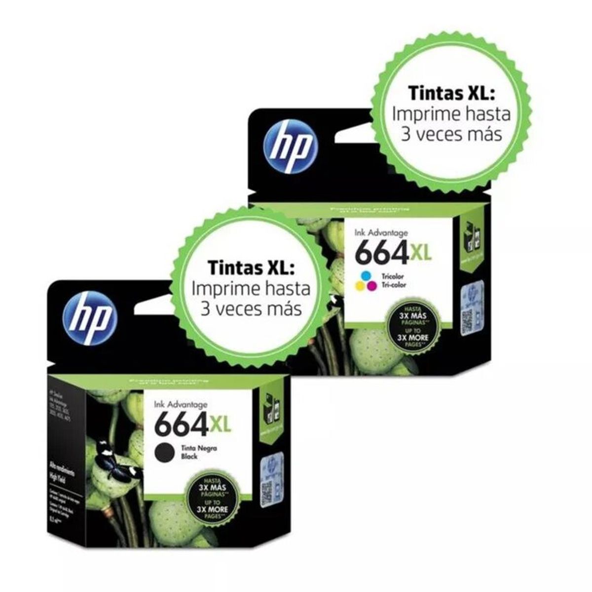 HP - Kit Tinta HP 664XL Negro Tricolor