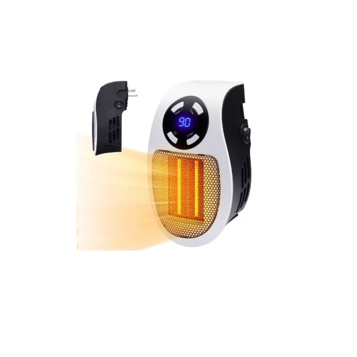 GENERICO - Calentador Portatil Eléctrico Con Control Remoto 500W