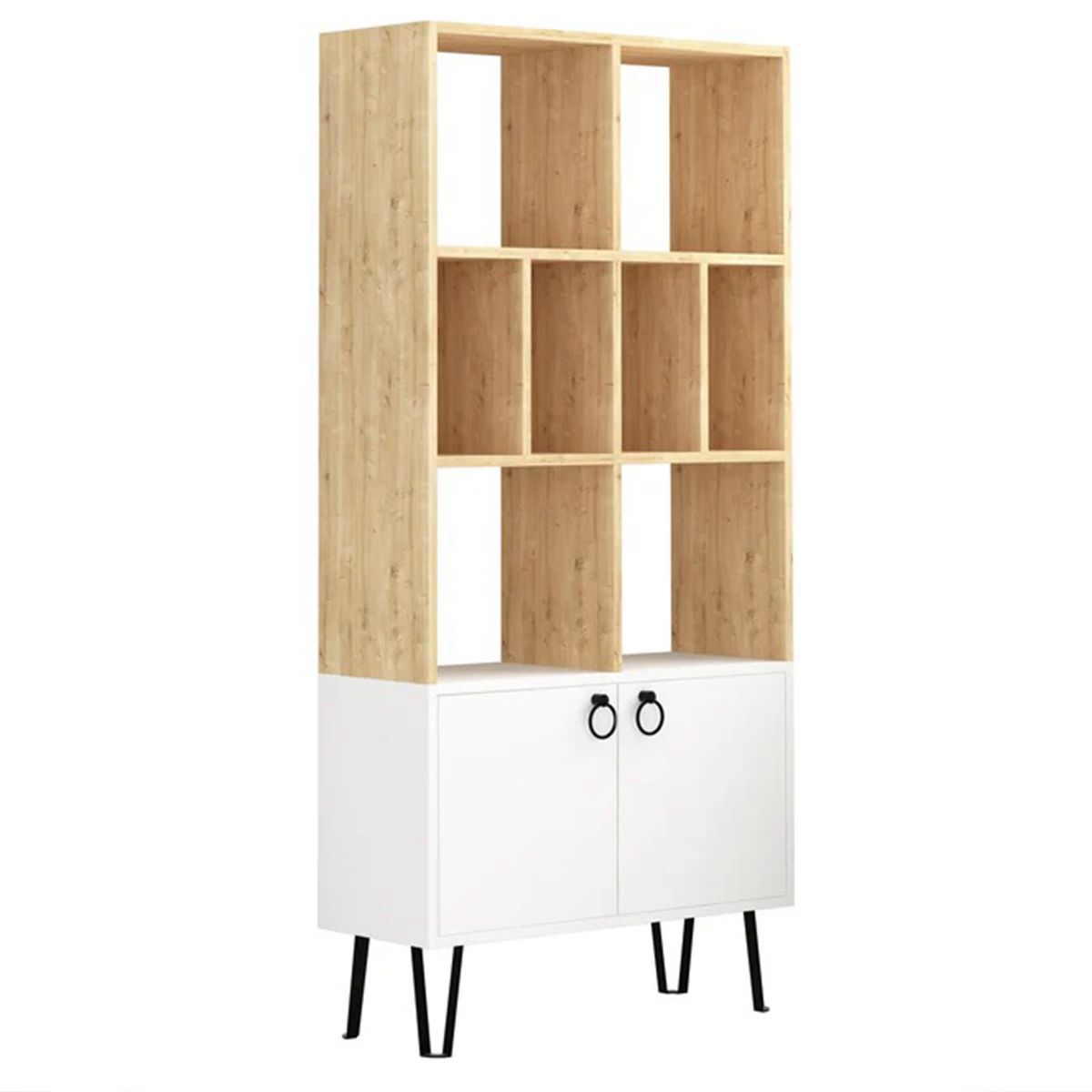 DIBA MUEBLES - Librero Moderno con 2 puertas Zory DIBA Muebles