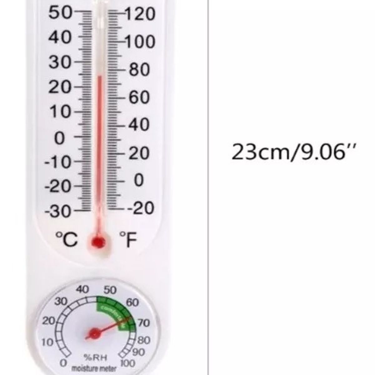 GENERICO - TERMOMETRO DE PARED MEDIDOR DE TEMPERATURA Y HUMEDAD