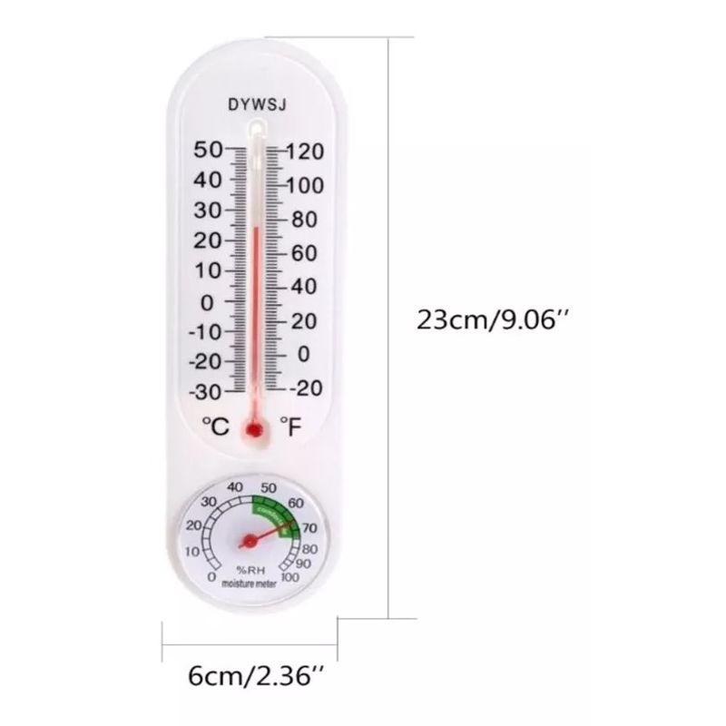 GENERICO - Termometro De Pared Medidor De Temperatura Y Humedad