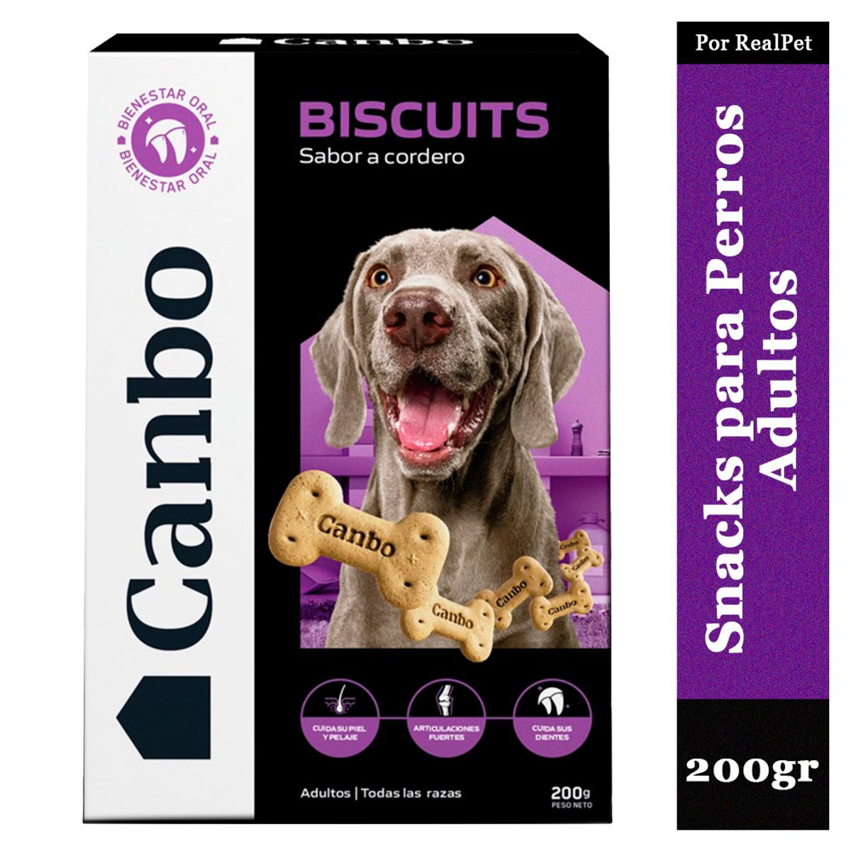 CANBO - Galletas para Perros Adultos Canbo Biscuits Cordero 200 gr