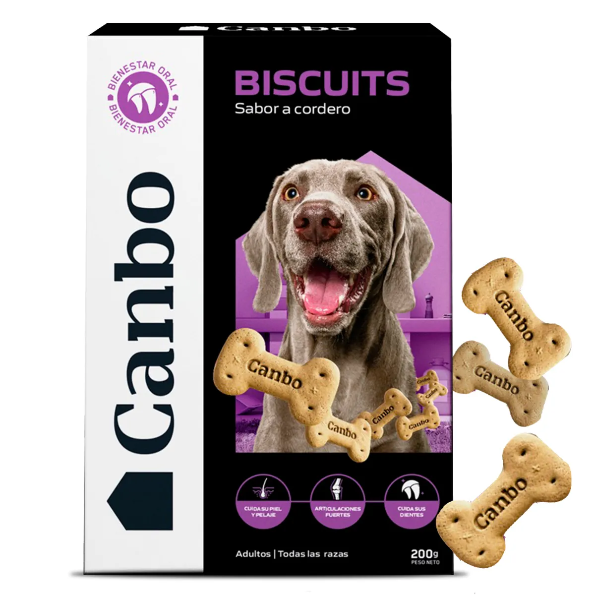 CANBO - Galletas para Perros Adultos Canbo Biscuits Cordero 200 gr