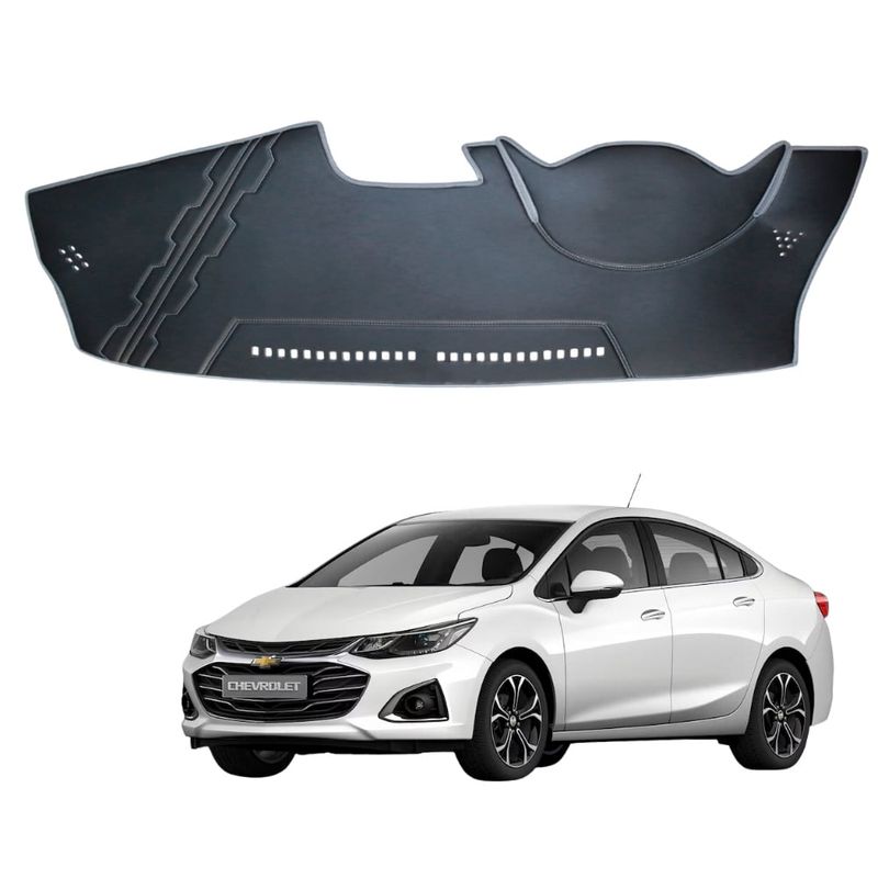 TECGO - PROTECTOR TABLERO TIPO CHEVROLET CRUZE 2023-2024 TACTO CUERO