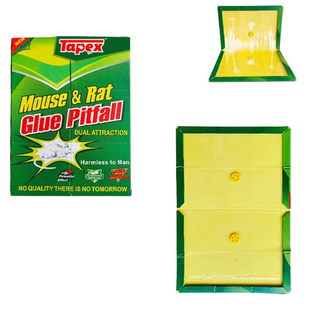 Trampa Para Ratas Ratones Pericotes Pegamento Adhesivo X 5, marca GENERICO - Foto Principal