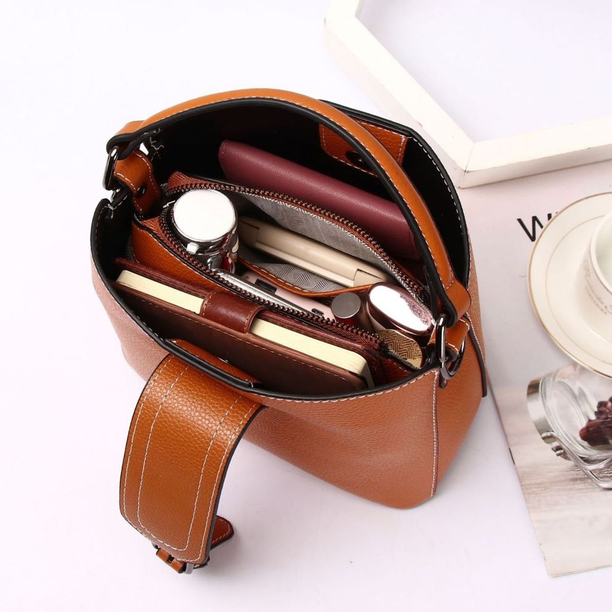 ARMUZ - Cartera de cuero vacuno 6021 Para Dama