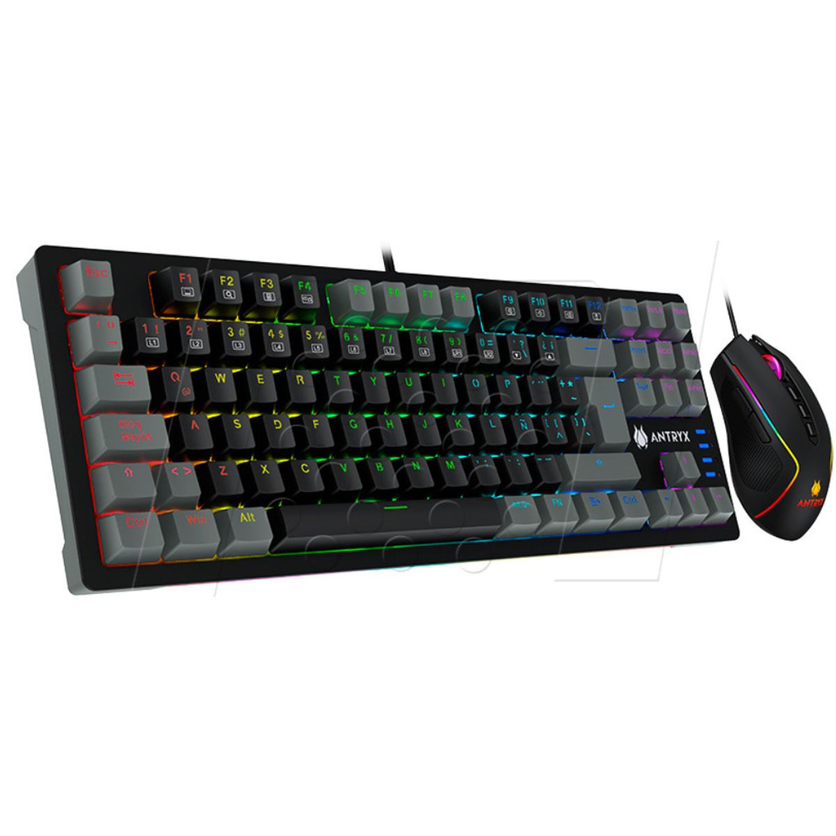 ANTRYX - KIT GAMING ANTRYX GC-5500 TECLADO MECANICO + MOUSE SWITCH BLUE