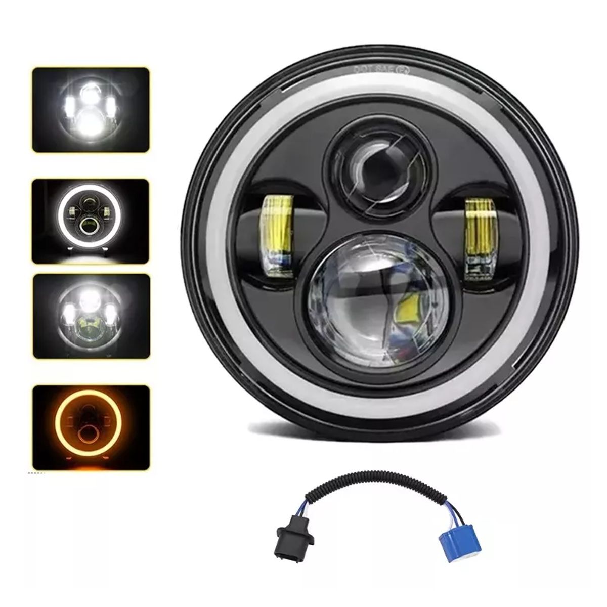 GENERICO - Faro Led 7Pulg Ojo De Angel Auto Moto Jeep Camioneta