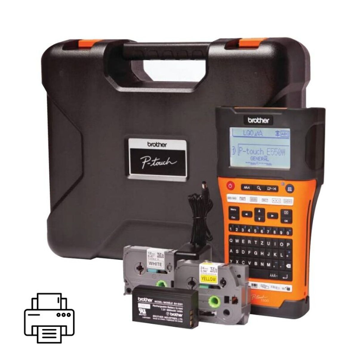 BROTHER - ROTULADORA BROTHER PT-E550WVP WIFI PORTATIL INDUSTRIAL