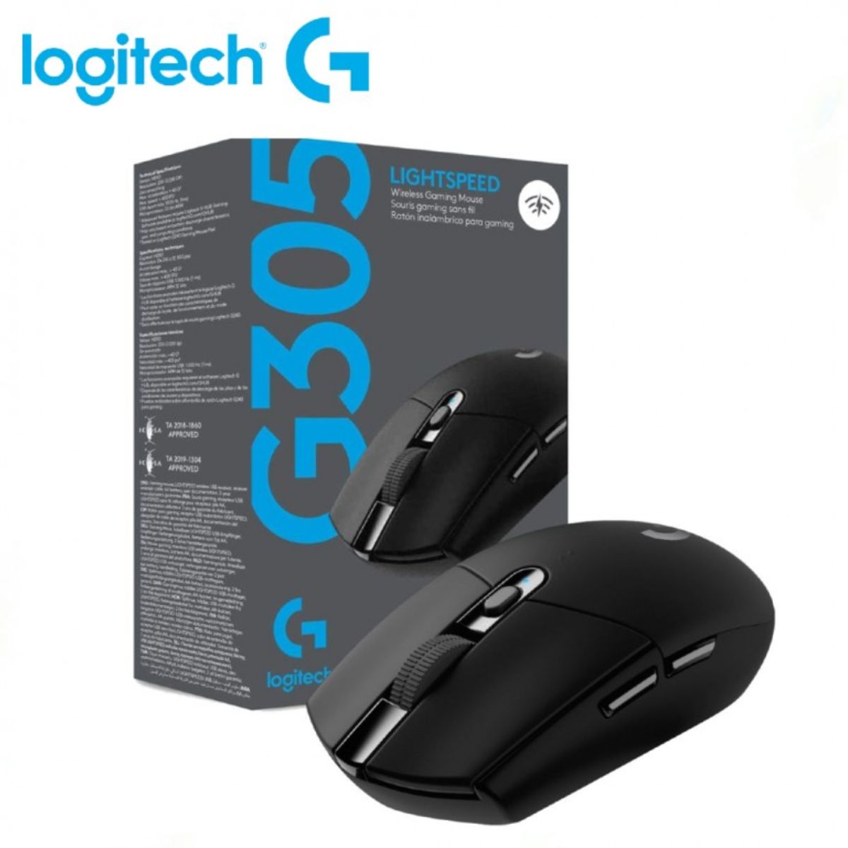 LOGITECH - MOUSE GAMING INALAMBRICO LOGITECH G305 LIGHTSPEED BLACK