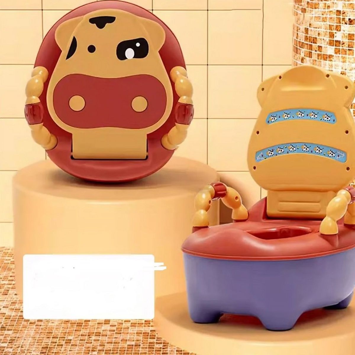 GENERICO - Bacín de Entrenamiento para Bebé Niños Vaquita