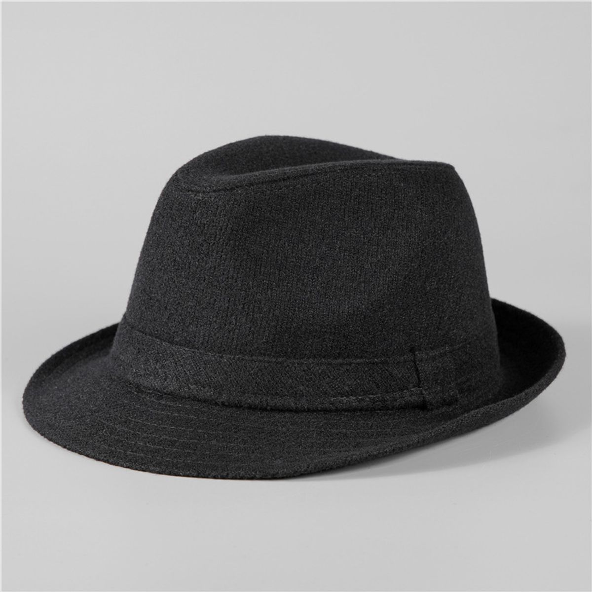 KAST PE - Sombrero Fedora Hombre Fieltro - Negro