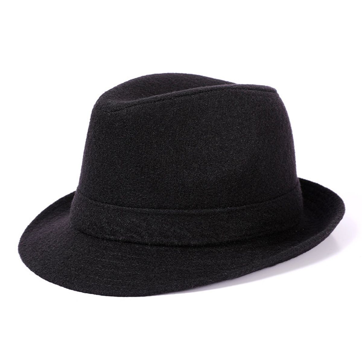 KAST PE - Sombrero Fedora Hombre Fieltro - Negro