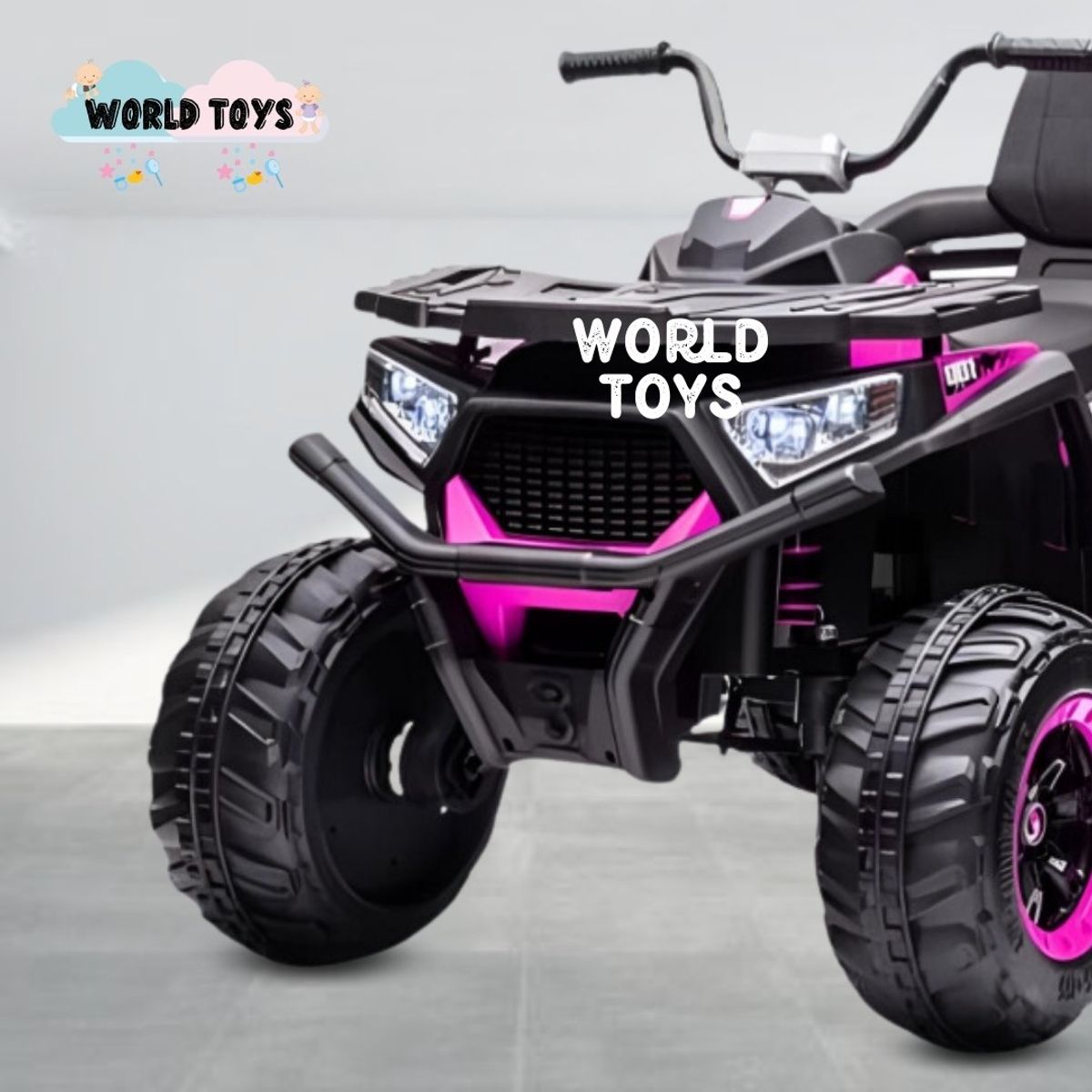 GENERICO - Cuatrimoto a Batería Musical «JENSEN» Pink