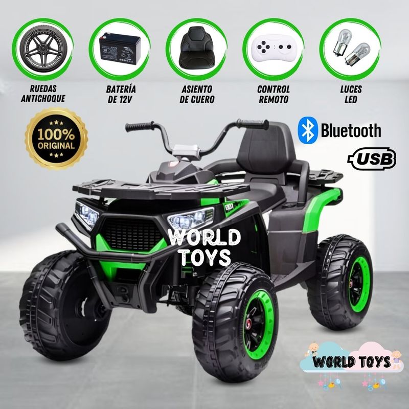 GENERICO - Cuatrimoto a Batería Musical «JENSEN» Green